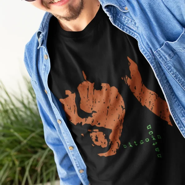 Crypto t-shirts for men and women - Bitcoin Nation 1