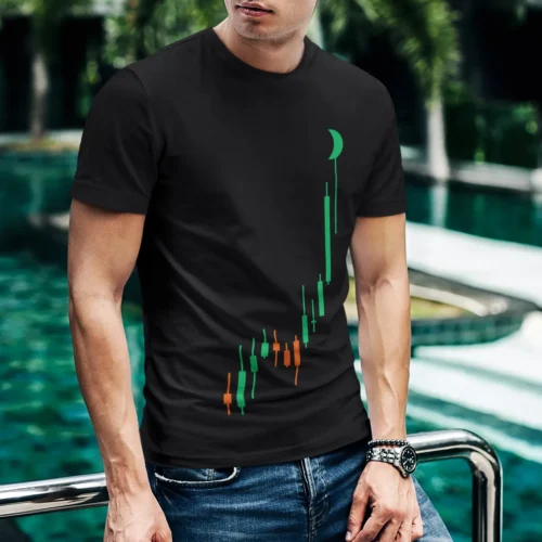 Crypto t-shirts for men and women - Moon Candles