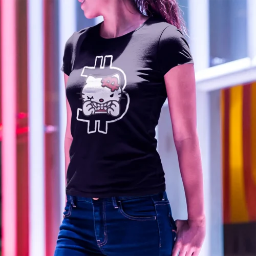 crypto kitty t-shirt for women