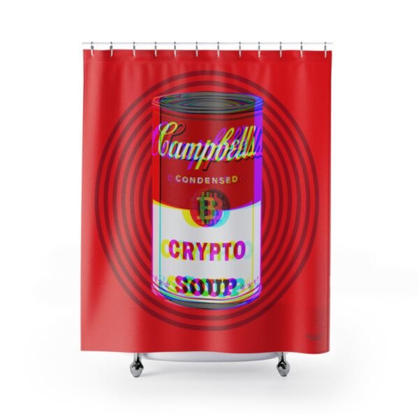 Warhol Soup Red <br> Shower Curtain