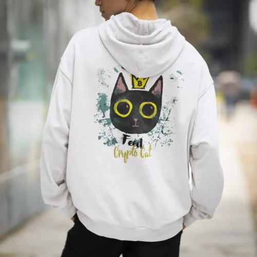 Feed Crypto Cat <br> Med Weight Hoodie JH001 M