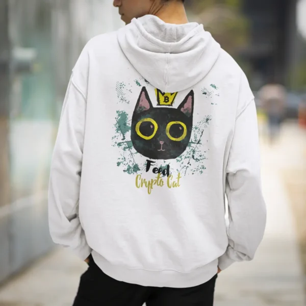 Feed Crypto Cat JH001 M White