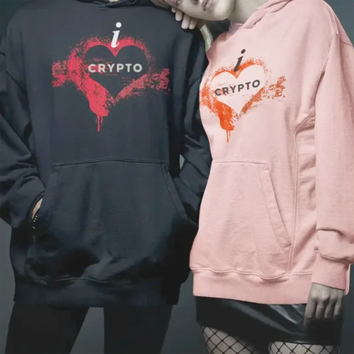 Love Crypto <br> Med Weight Hoodie JH001 F