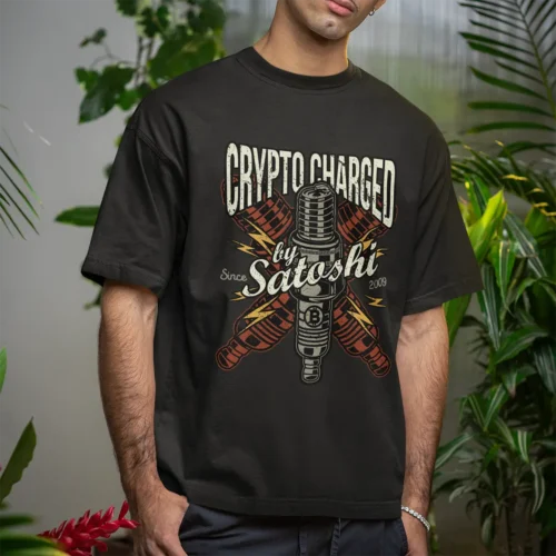 Crypto Charged <br> Bella Canvas 3010 Oversized Boxy Tee