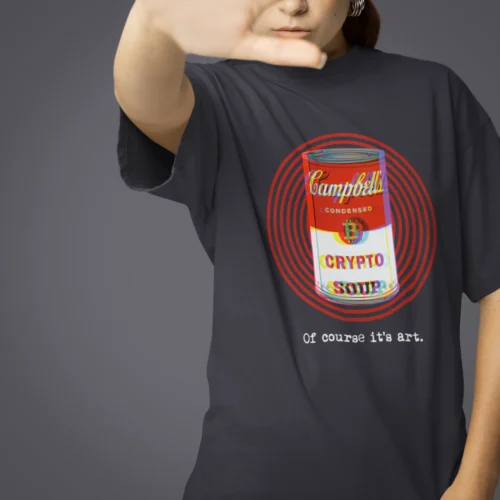 Warhol Crypto Soup <br> Bella Canvas 3010 Oversized Boxy Tee