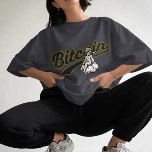 Bitcoin Angel <br> Bella Canvas 3010 Oversized Boxy Tee
