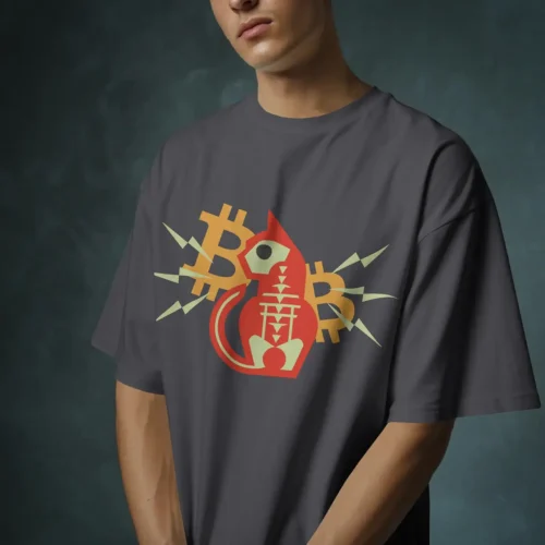 Electro Crypto Cat <br> Bella Canvas 3010 Oversized Boxy Tee