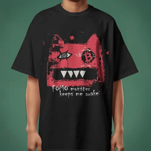 FOMO Monster Keeps Me Awake <br> Bella Canvas 3010 Oversized Boxy Tee