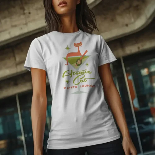 Atomic Cat Crypto Lounge <br> Bella Canvas 6004 Favorite Tee