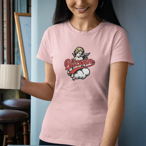 Bitcoin Cherub <br> Bella Canvas 6004 Woman's Favorite Tee