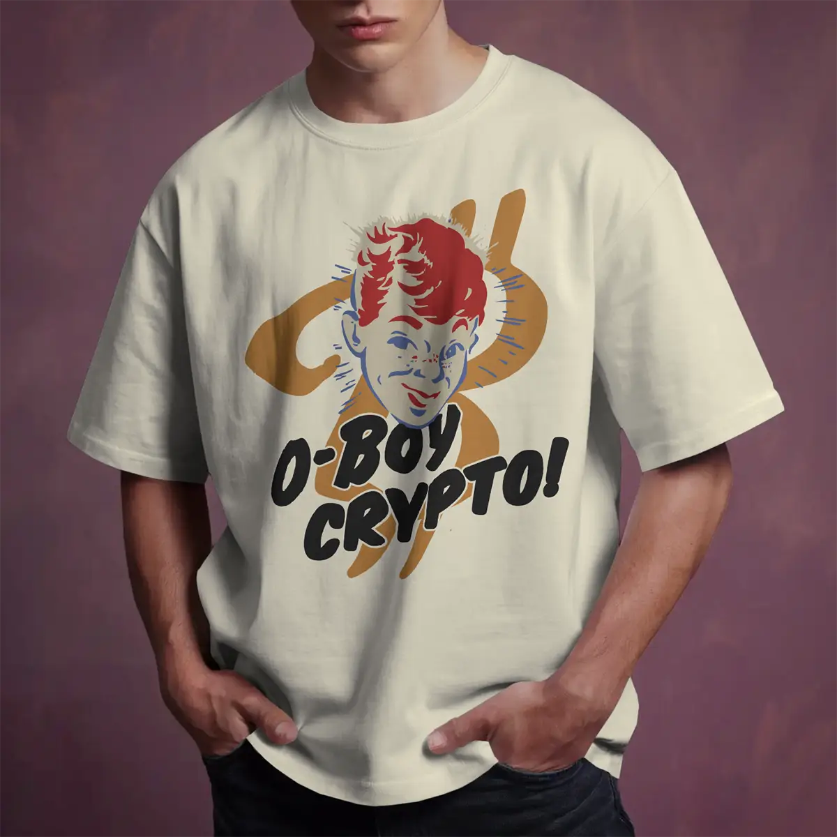 O-Boy Crypto! <br> Bella Canvas 3010 Oversized Boxy Tee